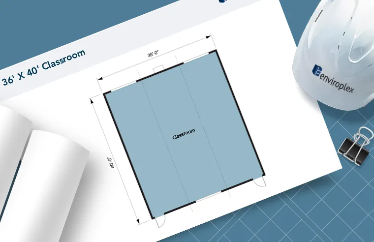 36′ X 40′ Classroom Floor Plan