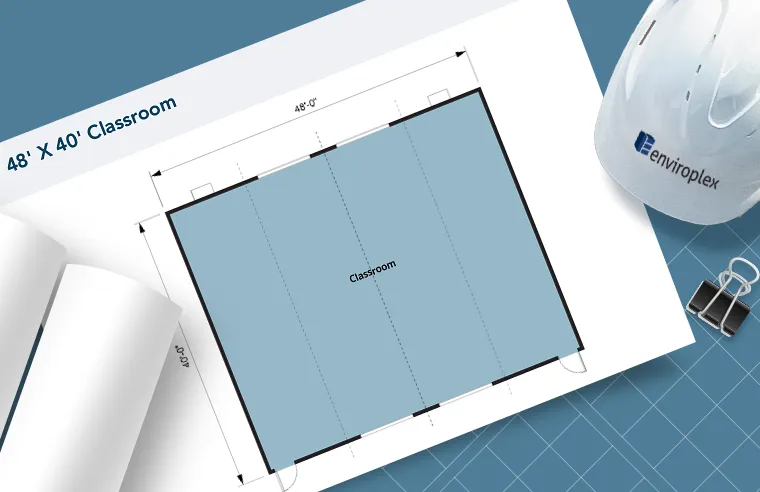 48′ X 40′ Classroom Floor Plan