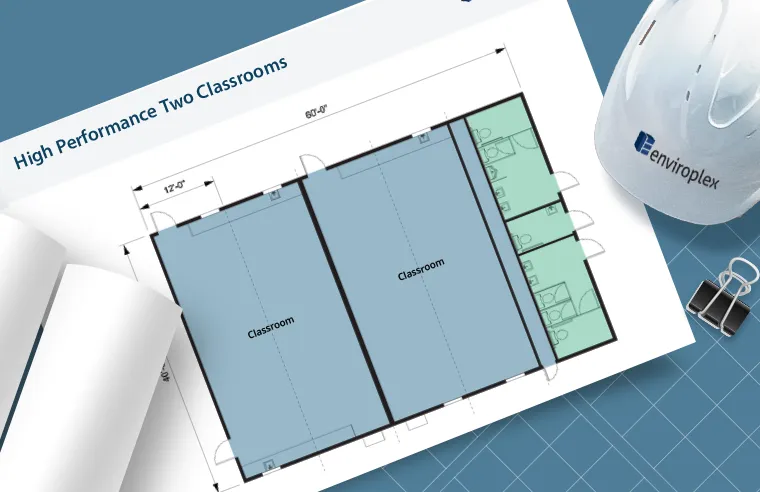 High Performance Two Classroom Floor Plan